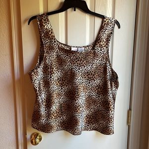 NWOT ENCHANTING TIGER 🐅 PRINT PJ TANK SZ 2X